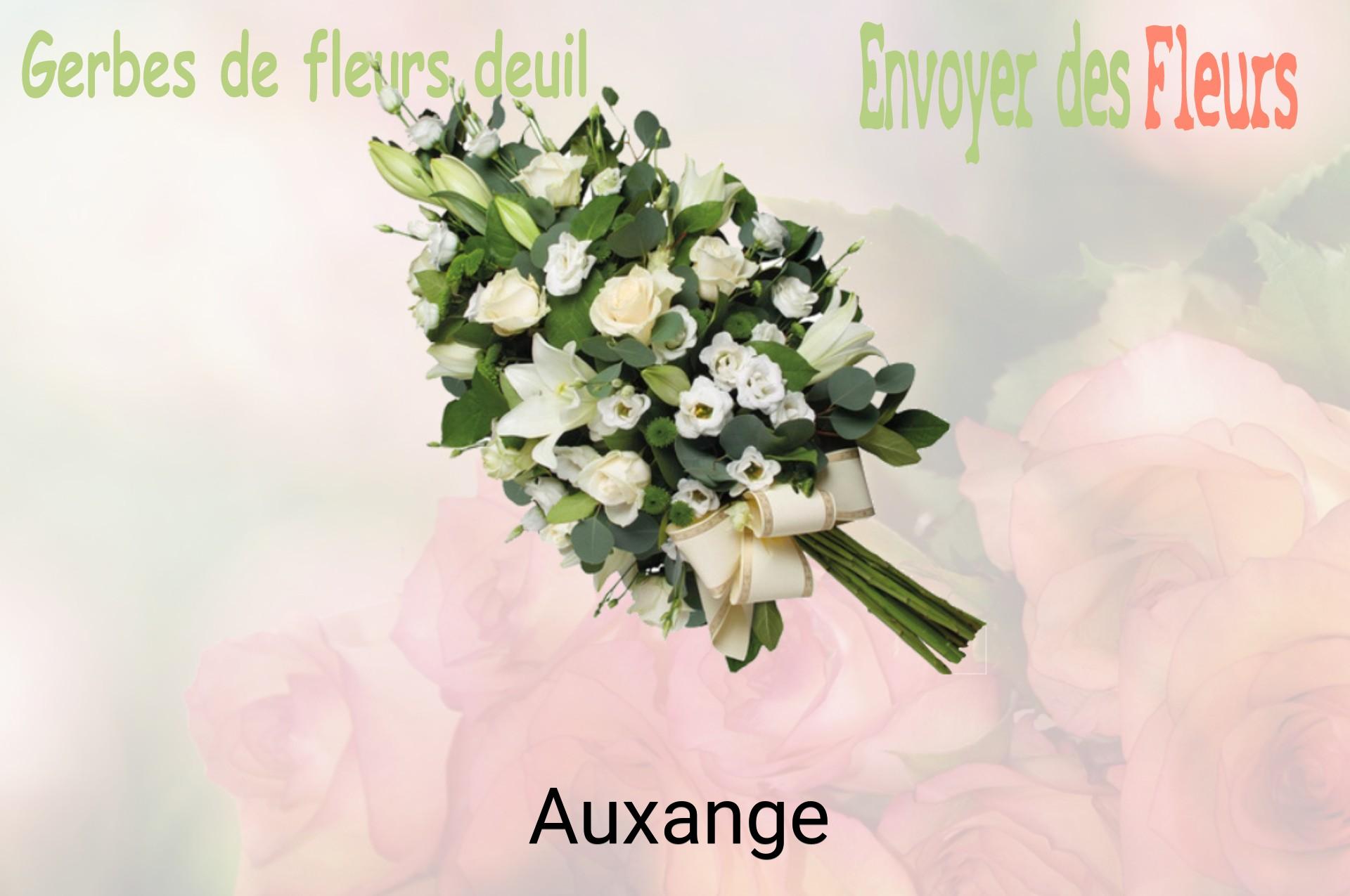 Gerbe de fleurs de deuil livrée à Auxange